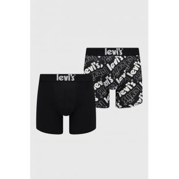 Levi's boxeri (2-pack) 2-pack barbati, culoarea negru