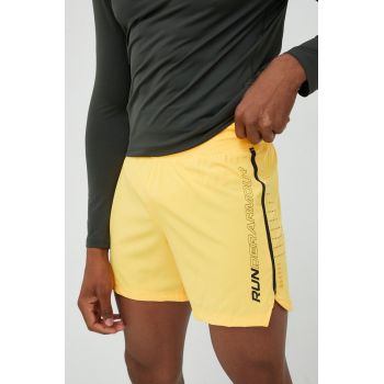 Under Armour pantaloni scurți de alergare Speedpocket barbati, culoarea portocaliu