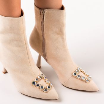 Botine dama Betto Bej Botine dama Betto Bej
