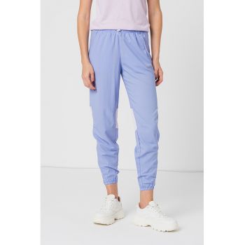 Pantaloni crop cu logo - pentru alergare