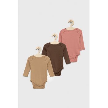 GAP body din bumbac pentru bebelusi (3-pack)