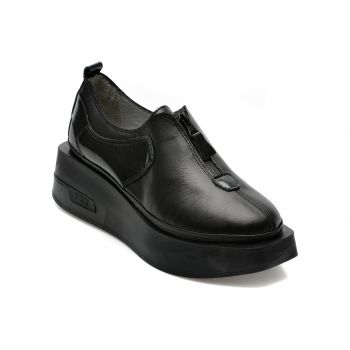 Pantofi GRYXX negri, 213915, din piele naturala