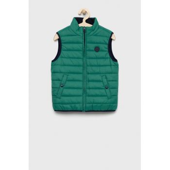 Birba&Trybeyond vesta cu doua fete pentru copii culoarea verde