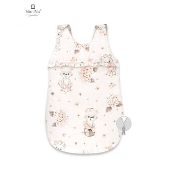 Sac de dormit pentru bebelusi MimiNu Design Powdery Pink Ballerina 0-6 luni