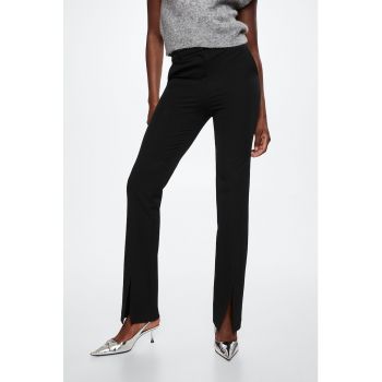 Pantaloni slim fit cu slituri le terminatie Anne