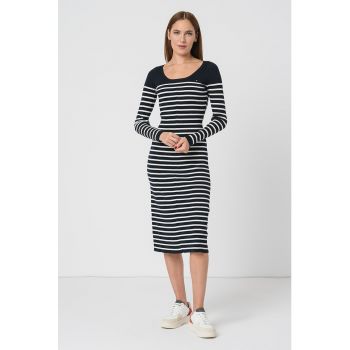 Rochie midi slim fit in dungi