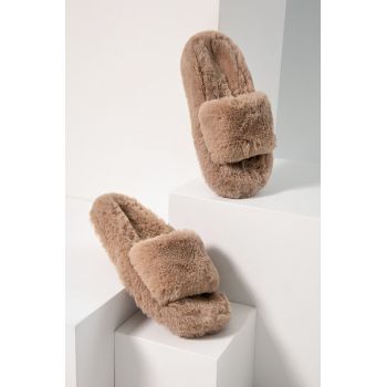 Answear Lab papuci de casa culoarea bej