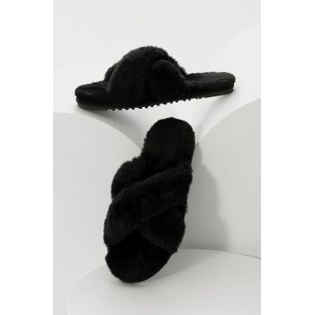 Answear Lab papuci de casa culoarea negru ieftini