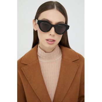 Gucci ochelari de soare femei, culoarea negru