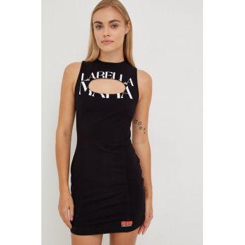 LaBellaMafia rochie culoarea negru, mini, mulata