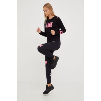 LaBellaMafia leggins de antrenament Highlight 2 femei, culoarea negru, cu imprimeu