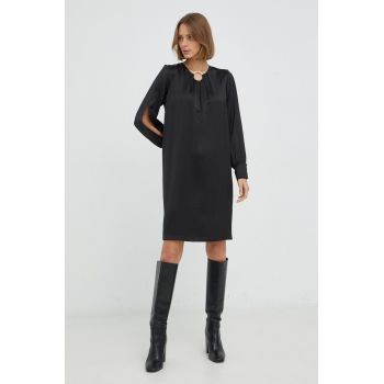 Nissa rochie culoarea negru, mini, drept de firma originala