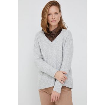 Pepe Jeans pulover din amestec de lana femei, culoarea gri, light ieftin