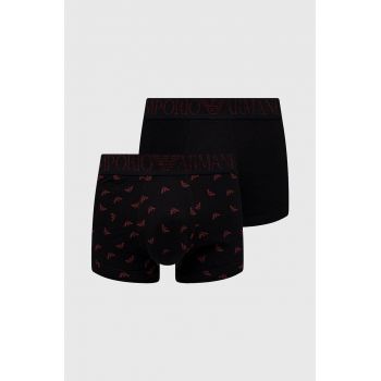 Emporio Armani Underwear boxeri (2-pack) barbati, culoarea negru