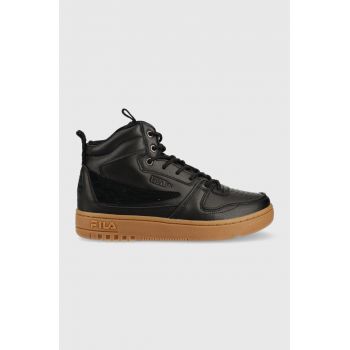 Fila sneakers din piele culoarea negru ieftini de firma originali