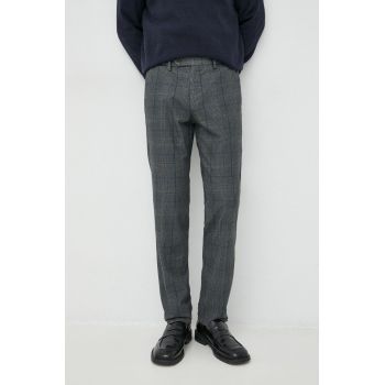 Manuel Ritz pantaloni barbati, culoarea gri, cu fason chinos