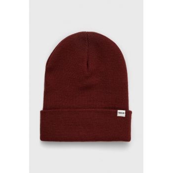 Solid caciula culoarea bordo,