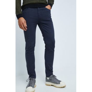Medicine pantaloni barbati, culoarea albastru marin, mulata