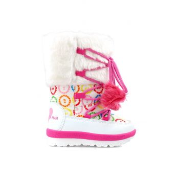 Agatha Ruiz de la Prada cizme de iarna copii culoarea alb