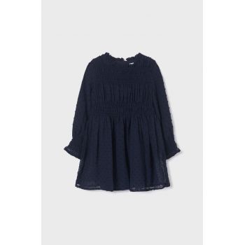 Mayoral rochie fete culoarea albastru marin, midi, drept