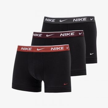 Nike Everyday Cotton Stretch Trunk 3-Pack Black/ Rust/ Charcoal Heather/ Burgundy