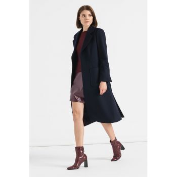 Palton de lana cu model petrecut Runaway