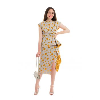 Rochie midi cu slit lateral Jessica
