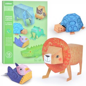 Joc de creatie Origami cu 10 animale