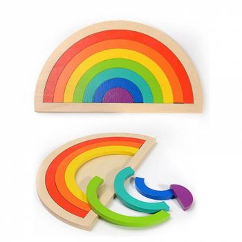 Joc lemn Montessori Curcubeu Small Rainbow 007