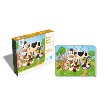 Puzzle bebe din carton - Animale la Ferma ieftin
