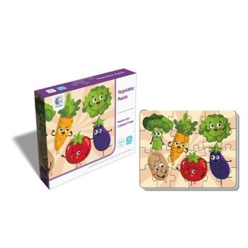 Puzzle bebe din carton - Legume