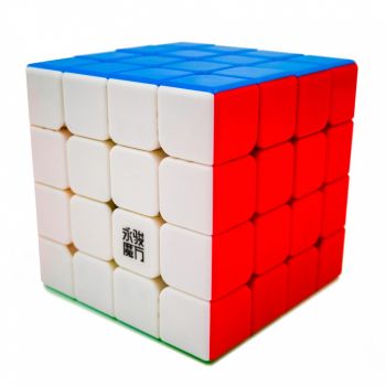 Cub rubik 4x4x4, 3M Moyu Magnetic Stickerless, cu arc, de viteza Speedcube