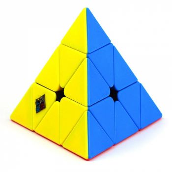 Cub rubik, forma piramida, antistres, multicolor stickerless, Piramix, MF8857