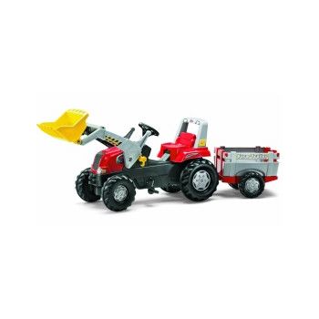 Tractor cu pedale, remorca si cupa - Rolly Toys Junior