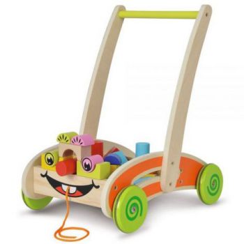 Carucior Eichhorn Activity Walker cu 35 cuburi ieftin