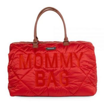 Geanta de infasat matlasata Childhome Mommy Bag Rosu