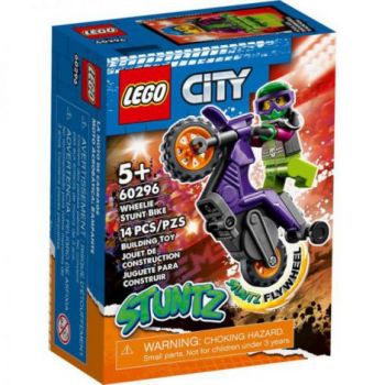 Lego City Motocicleta De Cascadorie Weelie 60296 de firma original