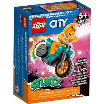 Lego City Motocicleta De Cascadorii Cu Gaina 60310 de firma original