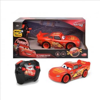 Masina Dickie Toys Cars 3 Turbo Racer Lightning McQueen cu telecomanda