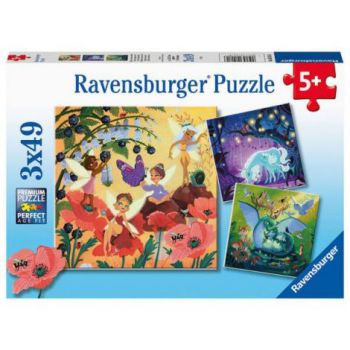 PUZZLE PERSONAJE MAGICE, 3x49 PIESE