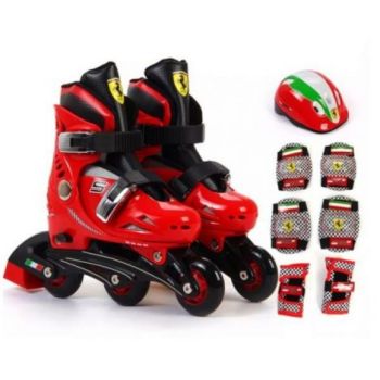 Role ferarri masura 29 - 32 rosii cu set protectie