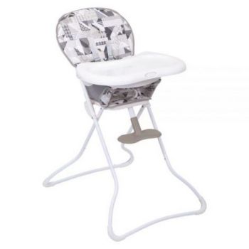 Scaun de masa Graco Snack N Stow Patchwork Grey la reducere