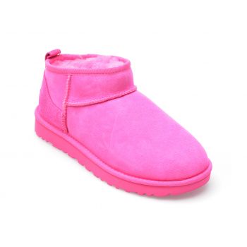 Ghete UGG fucsia, 1116109, din piele intoarsa