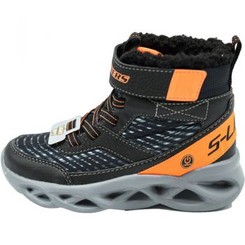 Ghete copii Skechers Twisted Brights 401651LBKOR