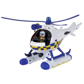 Elicopter Simba Fireman Sam Police Wallaby cu figurina de firma original