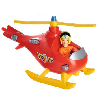 Elicopter Simba Fireman Sam Wallaby cu figurina Tom de firma original