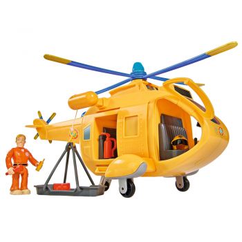 Elicopter Simba Fireman Sam Wallaby II cu figurina si accesorii de firma original