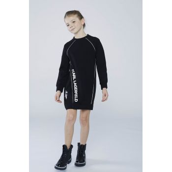 Karl Lagerfeld rochie fete culoarea negru, mini, oversize