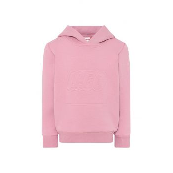 Lego Wear bluza copii culoarea roz, cu glugă, neted