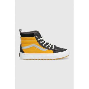 Vans sneakers de piele întoarsă pentru copii culoarea galben Vans sneakers de piele întoarsă pentru copii culoarea galben